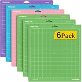 WORKLION 12x12 Cutting Mat: (5 Pieces, 2 Standard Adhesives, 1 Fabric, 1 Light, 1 Strong).Variety for 3/Air 2/Air/One/Maker 3