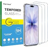 Kiorziesk 3 Piece Screen Protector for iPhone 18 Pro, iPhone 17, iPhone 17 Pro, iPhone 16 Pro, Tempered Glass HD Anti-Scratch