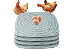 LALUKY 4 PCS Chicken Nesting Pads, 11.8'' Washable Chicken Nest Mats for Chicken Coop Bedding Soft Sponge Poultry Nest Box Pads for Laying Eggs Hen House Box Accessory for Chickens and Birds (grey)