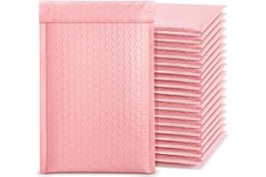 DEFRESIT 60PCS Self-Seal Bubble Mailers, Padded Envelopes, Poly Bubble Mailers, Postal Wrap Envelope for Shipping, Mailing, Packaging (13 X 18CM)