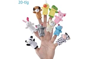 WILLINGOOD Caiming Finger Plüschtier [20-TLG] Mitgebsel | Kindergeburstagen | Gastgeschenke für Kinderparty und Stuffer für Ostereier1