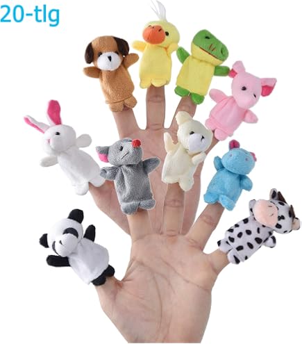 10pcs Petit Animal Figurines Marionnette Marionnette À Main Marionnette