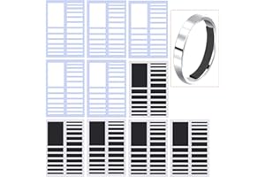 DEOLVEN MUCHEN SHOP Ajusteur de Taille de Bague,10 Feuilles Taille de Bague Invisible Ajusteur de Bagues Lâches Réducteurs de Bagues Ring Sizer Adjuster 5 Feuilles Blanches 5 Feuilles Noires