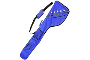 FINGER TEN Bolsa de transporte para golf Sunday para hombres y mujeres, ligera, con cremallera, impermeable, bolsa de transporte para palos de golf, bolsa de viaje de 49 pulgadas, capacidad para hasta