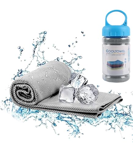 Serviette Microfibre Rafraîchissante Cool Towel - Ultra Légère, Séchage Rapide - Sport & Voyage Bleu