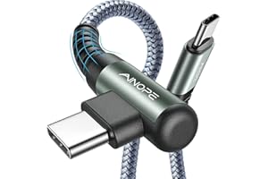 AINOPE USB-C-auf-USB-C-Kabel, 60 W, [3,3 + 3,3 + 6,6 + 3,3 m, Typ C auf Typ C, super schnelles Ladekabel, rechtwinklig, kompatibel mit Samsung Galaxy S21S20, MacBook Air/Pro 13 Zoll, iPad Pro/Air