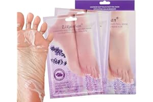 Lanboo Exfoliating Booties for Peeling Off Calluses & Dead Skin, Baby Your feet, for Men & Women, 2 pairs