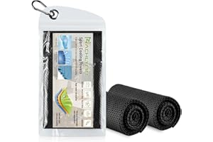 NACHLYNN Kühlendes Mikrofaser Handtuch 100 x 30 cm für Fitness, Sport, Reise, Yoga - Eiskalt Kühlend Gym Cooling Towel