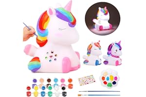 owlfun Craft Kits for Kids,Arts and Crafts for Kids,Kids Crafts,Graffiti,DIY Kids Cat Unicorn Deer Dinosaur Light Painting Kit, Crafting Kit Kids Gift 4 5 6 7 8 9 10+ Years