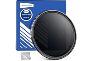 NEEWER BASICS 67mm variabler ND Filter, ND2-400 1-9 Stops Lichtreduzierung, drehbarer variabler Graufilter Neutraldichtefilter mit Anti Fingerabdruck Beschichtung, schlanker Rahmen für Kameraobjektive