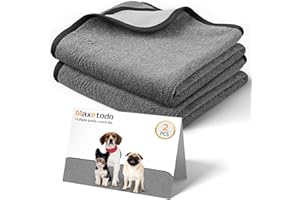 Maxetodo 2PCS 70 x 100cm Traverse Lavabili per Cani, Tappetini Assorbenti per Cani, Riutilizzabili, Antiscivolo, Tappetino per Addestramento Cuccioli, per Cani, Gatti e Animali Domestici Incontinui