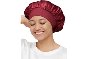 Mommesilk 100% jedwab morwowy czepek do spania na noc czepek na wypadanie włosów damski śpiwór do spania, wypadanie włosów, ochrona włosów, nakrycie głowy