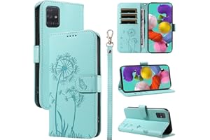 Bravoday Mobile Phone Case for Samsung Galaxy A71 4G Case, Premium PU Leather Flip Case with Magnetic Card Slot, Stand Function, Protective Case for Galaxy A71 4G, Green