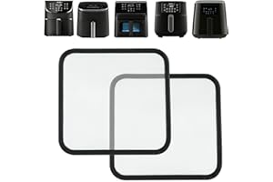UOWW Lot de 2 Grille Anti Eclaboussure Projection pour Cosori Air Fryer TurboBlaze 5,5L- 6,2L Turbo Tower 10,8L, Philips HD9285/91 XXL 7,2L HD9270/91 XL 6,2L, Moule Silicone AirFryer Accessoires