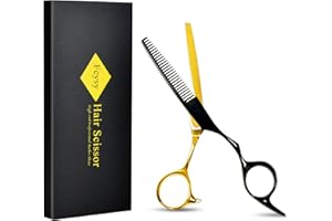 Thinning Scissors Hair Cutting Scissor, Fcysy Professional Barber 5.5” Hairdressing Thinning Scissors, 440C Stainless Steel Thinning Shears Texturising Scissors, Blending Scissors for Women Men