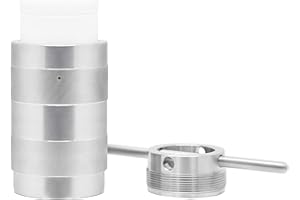 Huanyu Autoclave de síntesis hidrotermal 240°C 6MPa Reactor de alta presión de acero inoxidable 304 núcleo interior de PTFE para ácido fuerte, disolvente orgánico, material insoluble (300ml)