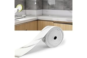 ZPSNDP 10 m Plinthe Souple Autoadhésive, Adhésif Epais, Déchirer & Coller, Plinthe pvc, Fond en Feuille D'étain Epaisse, Plinthe Souple, Convient pour Salle de Bain, Cuisine, Salon