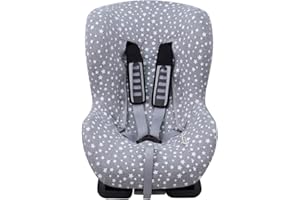 JYOKO KIDS Universal baby Car Seat Cover Group 1-2 Made Cotton (White Star)