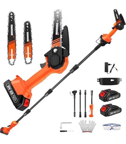 Motosega Telescopica A Batteria 1.8M - Svettatoio Elettrico Per Potatura Alberi E Giardini - Foto 5