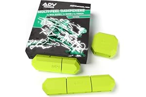 ADV Tennis Vibration Dampener - Set of 3 - Ultimate Shock Absorbers for Racket and Strings - Premium Quality, Durable, and 100% Reliable - Poly-Silicone Material Technology