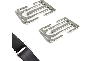 LIANCHEN 2 Stück Metall Auto Sicherheitsgurt Clip Auto Sicherheitsgurt Verriegelung Clip Auto Metall Sicherheitsgurt Einsteller Nicht Rostend Nicht Leicht Verformbar für Alle Modelle Geeignet