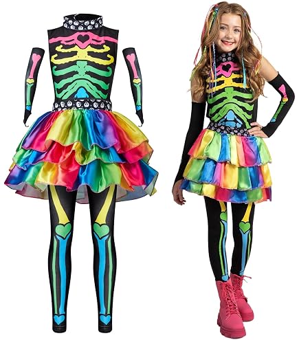il Kreativo - Costume Scheletro Elegante 10 – 12 Anni - GUI78128