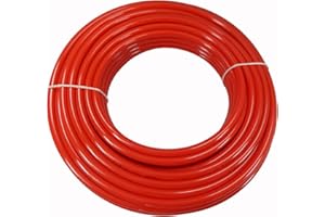SCHLAUCH24 Tubo PA 12 in poliammide, tubo pneumatico, rotolo da 5 metri, 10 mm x 8 mm, colore: rosso