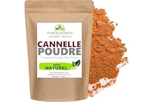 GÉNÉRIQUE Cannelle de Ceylan Certifiée en Poudre 100% Naturel - Sachet Fraîcheur Biodégradable Refermable (250g)