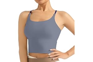 ATRACTIVOLL Donna Canotta Sportiva, Basic Top Maglie Senza Maniche, Traspirante e Leggero per Palestra Yoga Casual Canottiera Corto con Spaghetti