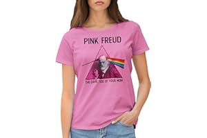 GR8SHOP Różowa koszulka damska Freud The Dark Side of Your Mom