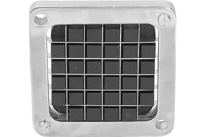 Pyhodi Lama di Ricambio per Taglierina per Patatine Fritte, Gruppo Lama e Blocco di Spinta per Taglierina per Patatine Fritte Commerciale, Lama per Tagliapatate Manuale in Acciaio (12 mm)