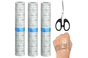 Ptyism Pansement Tatouage 15cm*3m Etanche pour Poignets, Epaules, Bras, Ciseaux