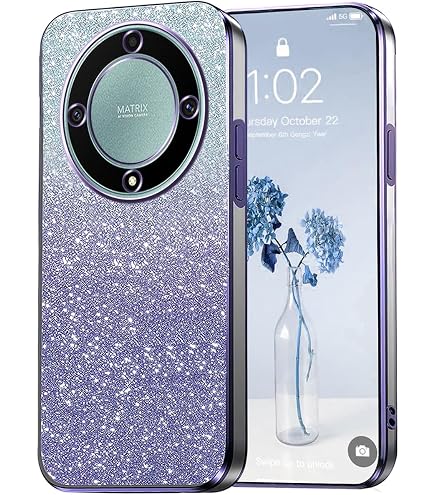 SEAHAI Cover per Honor Magic 5 Lite 5G (Magic5 Lite), [Militare Anti-Caduta] Silicone Ultra Sottile Stile Fresco Custodia, con Metallo Magnetico Supporto e Protezione Fotocamera - Nero