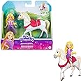 Disney Princess Toys, Rapunzel Posable Small Doll and Maximus Horse Inspired by the Disney Movie Tangled, Gifts for Kids, HLW84