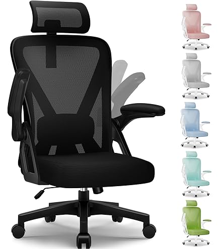 COMHOMA Chaise De Bureau Ergonomique Avec Appuie-tête