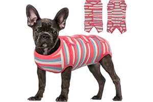 Kuoser Tuta per Il Recupero del Cane, Vestito di Recupero Chirurgico per Cani/Gatti, Body Post Operatorio Gilet per Animali Domestici, Proteggere la Ferita Prevenire Le Leccate Camicia