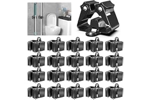 3-H Accroche Balai Mural 20 Pièces, Porte Balais Mural en Acier Inoxydable, Support Balais Mural with Percage pour Rangement Serpillère, Pelle，Outils de Jardin, Garage