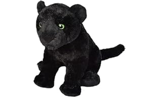 Wild Republic 19414 Czarny pluszowy Jaguar, Cuddlekins, przytulanki, miękkie zabawki, prezenty dla dzieci, 30 cm