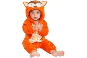 HAHASHOW BéBé Grenouillères Unisexe Animal Pyjama d'hiver Combinaison Barboteuse Enfant Filles Costume 2-36 Mois