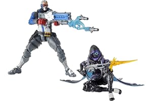 HASBRO Overwatch Ultimates Series Soldier: 76 i Shrike (Ana) Skin Dual Pack 15 cm kolekcjonerskie figurki akcji z akcesoriami - postacie z gier wideo zamieci