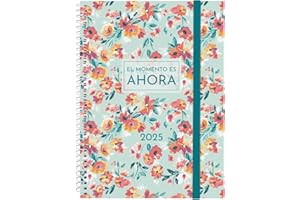 Finocam - Agenda Espiral Design Collection 2025 Semana Vista Horizontal Enero 2025 - Diciembre 2025 (12 meses) Ahora Español