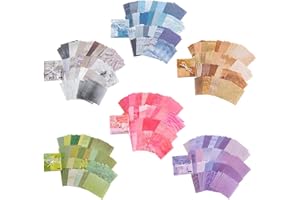 WHENZOO 600 Sheets Scrapbook Paper Set, Vintage Pattern Scrapbooking Journaling Stamping Supplies DIY Art Craft Handmade Junk Journal Card Making Supplies, for Writing Album Drawing Travel Journal (8X8CM)