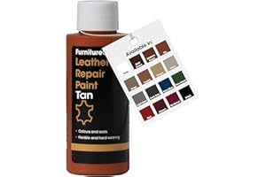 Furniture Clinic Pintura y tinte para reparación de cuero, colorante autosellante para una reparación rápida y fácil de la piel, adecuado para sofás, asientos de coche, zapatos, bolsos y más, color