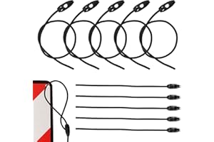 BUOSHUO 10 Tensores Elásticos 50cm,Pulpos Elasticos para Placa V20,Longitud Ajustable