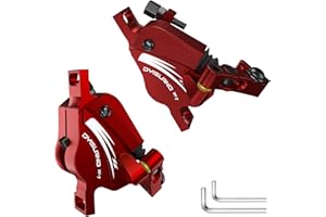 DYISLAND XT-7 Etriers de Freins à disques hydrauliques, étriers de Freins Avant et arrière à tirage par câble pour VTT/vélo de Montagne/vélo de Route/vélos électriques.