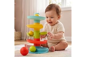 Baybee Baby Ball Tower for Toddlers, Ball Drop and Roll S... - 25 ريال