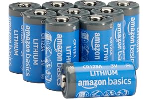 Amazon Basics 10-pack med CR123A-litiumbatterier, 3 V