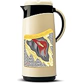 Milton Viva Tuff 1500 Water Jug, PU Insulated Inner Stainless Steel Hot & Cold Jug, BPA Free, Leak Proof, 1.3 Litre, Black, Ideal for Tea, Coffee, Wat