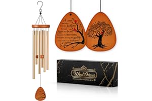 NIYEWSOR Memorial Gifts, Sympathy Wind Chimes for Loss of Loved One, Gifts for Who Loss of Dad Mom Husband Brother Friends, Best Sympathy Gift Wind Chimes for Outside, Send Love and Strength