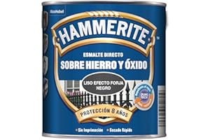 Hammerite Esmalte Forja, Negro, 750 ml (Paquete de 1)